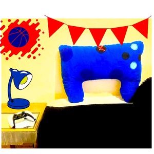 Game controler pillow for fun and comfort  18 in wide